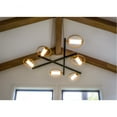 thumbnail image 5 of E23278-93BKSFTG-ET2 Lighting-Flare - 38.25 30W 6 LED Pendant  Black/Soft Gold Finish with, 5 of 7