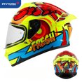 thumbnail image 3 of Casco de motocicleta RYMIC para mujer, con certificación DOT ECE, para carreras, para montar en carretera, color rosa, para DUKADI y Honda, 3 of 5