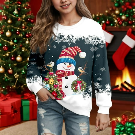 Christmas Hoodies Boys And Girls Casual Pullover Sweater For Kids Cozy And Stylish For Everyday Wear 4-5 Years