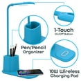 thumbnail image 4 of Pedty 1X Desk Lamp,Book Lights,Lamp With Wireless Charging Pen Holder Led Indicator Led Desk Lamp With Wireless Charger & Organizer, 4 of 9