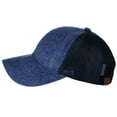 thumbnail image 3 of C.C Unisex Tie Dye Pattern Front Panel Adjustable Mesh Trucker Baseball Cap, Navy, 3 of 4