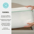 thumbnail image 4 of Martha Stewart 12 Inch Twin Medium Firm Triple-Action Cooling Gel Memory Foam Mattress with Soft Breathable CoolWeave Jacquard Quilted Top, 4 of 18