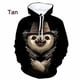 thumbnail image 3 of Sudadera con capucha con estampado 3D de animales perezosos para hombre, sudadera informal de gran tamaño, sudadera con capucha de manga larga para hombre y mujer, ropa de calle, 3 of 5
