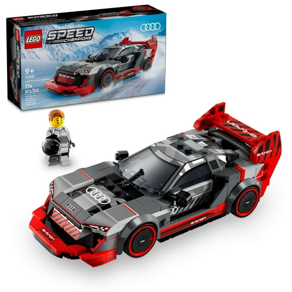 LEGO Speed Champions Audi S1 e-tron quattro Race Car Toy Vehicle, Buildable Audi Toy Car Model for Kids, Red Toy Car for Build and Display, Gift Idea for Boys and Girls Aged 9 Years Old and Up, 76921