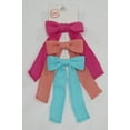thumbnail image 4 of Wonder Nation Girls Cotton Hair Bow Clips, 3-Piece, Multi, 4 of 4