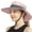 Pink, variant on HOMEYA Women's Sun Hat with Ponytail Hole, UV Protection Wide Brim Bucket Cap, Foldable Safari Hats for Beach Fishing Hiking, Pink