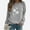 Grey, variant on Up To 50% Off Sweatshirt for Women Women's Dandelion Print Casual Fashion Sweatshirt Top