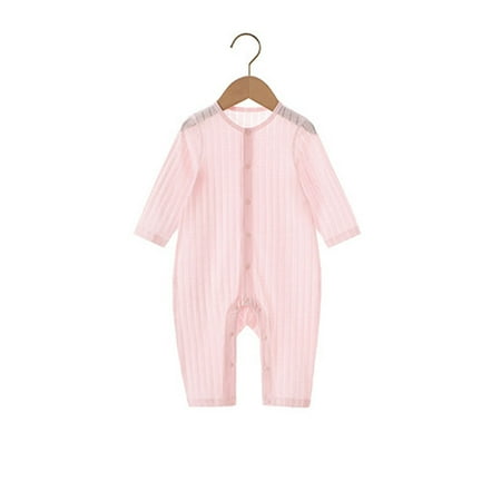 

Toddlers Long-sleeve Bodysuit Pure Cotton Summer Baby Wearing Breathable Thin Jump Suit for Kids New