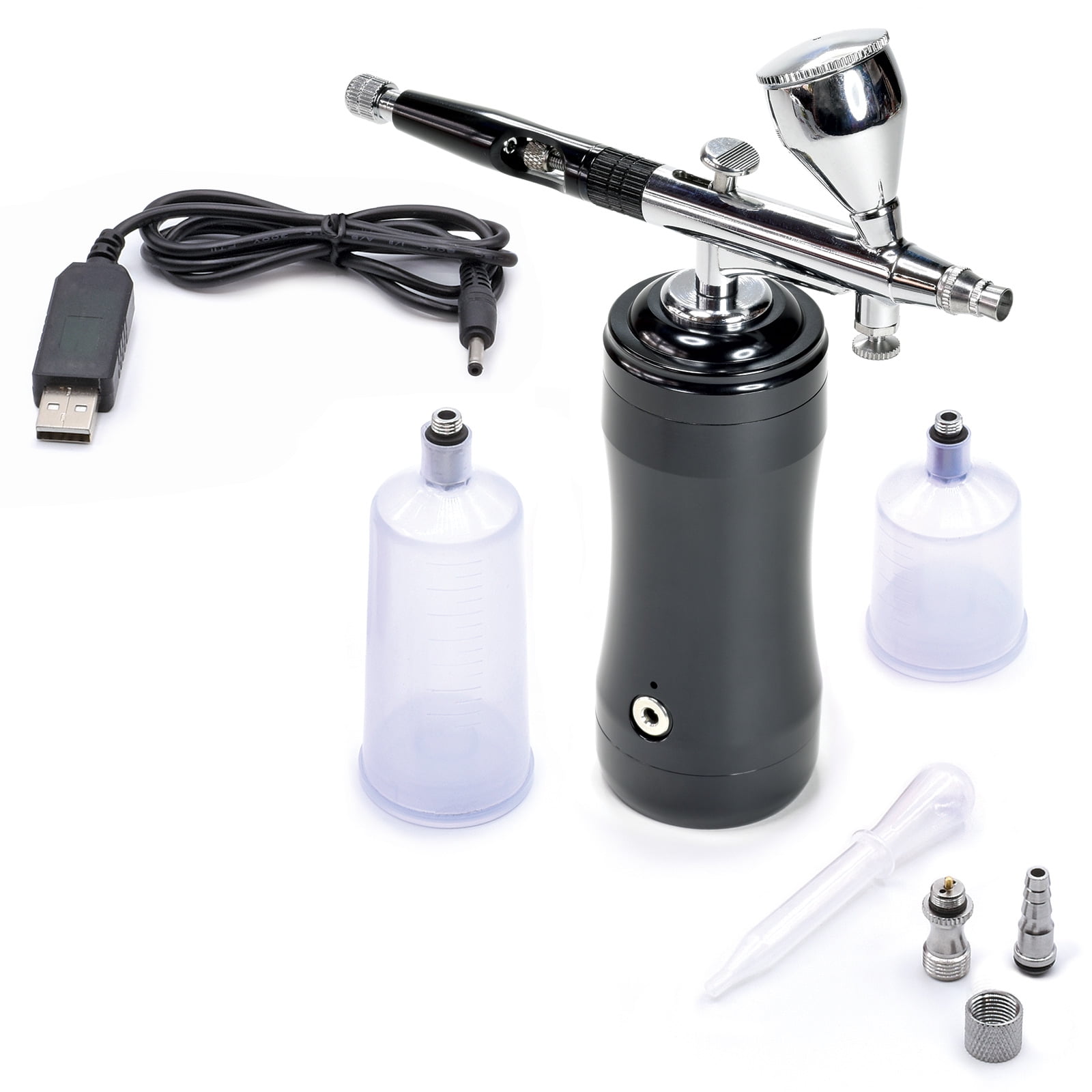 Master Airbrush Powerful Cordless Handheld Multipurpose Airbrushing System  Kit - 20 to 36 PSI, Rechargeable Professional Artist Set, How to Guide 
