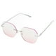 thumbnail image 1 of Bloqueadores de luz azul para una oficina elegante y citas Marcos plateados Gafas elegantes sin montura color rubor para mujer, 1 of 8