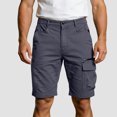 thumbnail image 2 of Zshosam Shorts for Men Casual Men's Extreme CAsual Shorts Sumemr Motion Flat Front Short (Dark Gray,S), 2 of 9