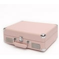 thumbnail image 3 of Arkrocket Curiosity Suitcase Bluetooth Turntable with Built-in Speakers, Pale Pink, 3 of 5