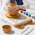 thumbnail image 1 of Kids' Pottery Wheel - Clay Sculpting Tools and Painting Kit, DIY Kit for Beginners, 6 Pack Modeling Clay, Crafts Kit, 1 of 6
