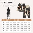 thumbnail image 4 of Fuzoiu Retro Raccoon Graphic Print Print Women's Long-Sleeved Pajama,Lounge Button Down Nightwear,Womens Notch Collar Pajama Set-Large, 4 of 7
