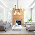 thumbnail image 4 of Aiwen Contemporary Chandelier Pendant Light 12 Lights Ambient Kitchen Island Light Fixture, 4 of 10