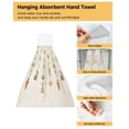 thumbnail image 4 of Christmas Snow Christmas Tree Hand Towels Microfiber Hanging Cloth Quick Dry Cleaning Cloth Xmas Kitchen Towel, 4 of 7