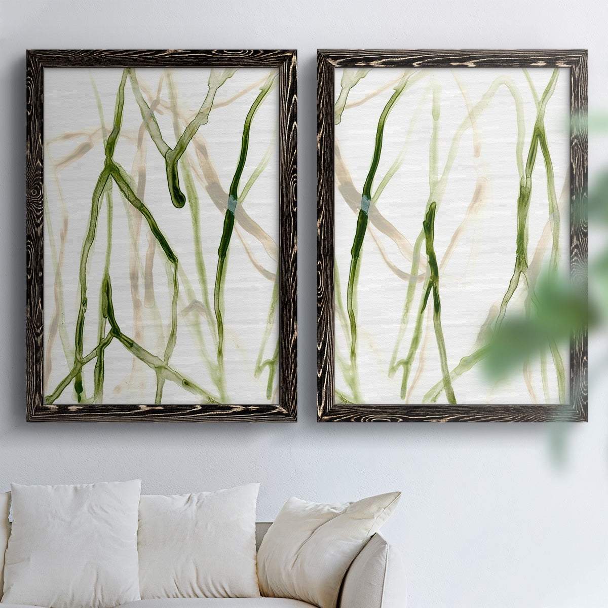 Runnel VII - Premium Framed Canvas 2 Piece Set - Ready to Hang