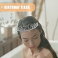 thumbnail image 2 of SHISUYAN Crystal Rhinestone tiara Crown for Hair Decoration with Alloy Material and Combs Design One Size Fits Most, 2 of 8