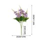thumbnail image 3 of Ramo de flores artificiales de jacinto y manzana silvestre | Arreglo floral artificial con jarrón | Flores de seda realistas para decoración del hogar, 3 of 6
