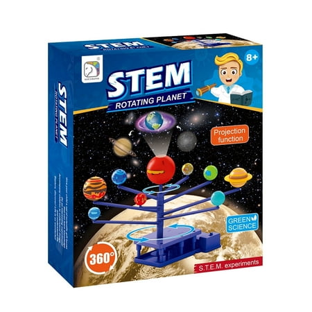 Hot Bee Solar System Space Planet Toy for Kids, STEM Toys Planet Projector, Kids Science Kit Toys ,Gifts for Kids Boys Girls Ages 8+.
