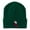 Green, variant on Christmas Stocking with Mistletoe Embroidered Long Beanie - Navy OSFM