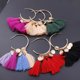 thumbnail image 3 of Jumpingount Pendientes de araña Moda Bohemia Étnica Abanico Borla Oreja Cuelga Aro Pendiente Día de San Valentín Niñas Accesorios de boda Ropa, zapatos y accesorios Miscelánea Verde Jumpingount AP010290-03, 3 of 6
