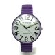 thumbnail image 1 of Wincci Reloj de moda con banda elástica y números grandes Jumbo para hombre y mujer (púrpura), 1 of 1