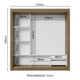 thumbnail image 4 of Ropero Closet Madesa 3 Puertas MM 01, 4 of 5