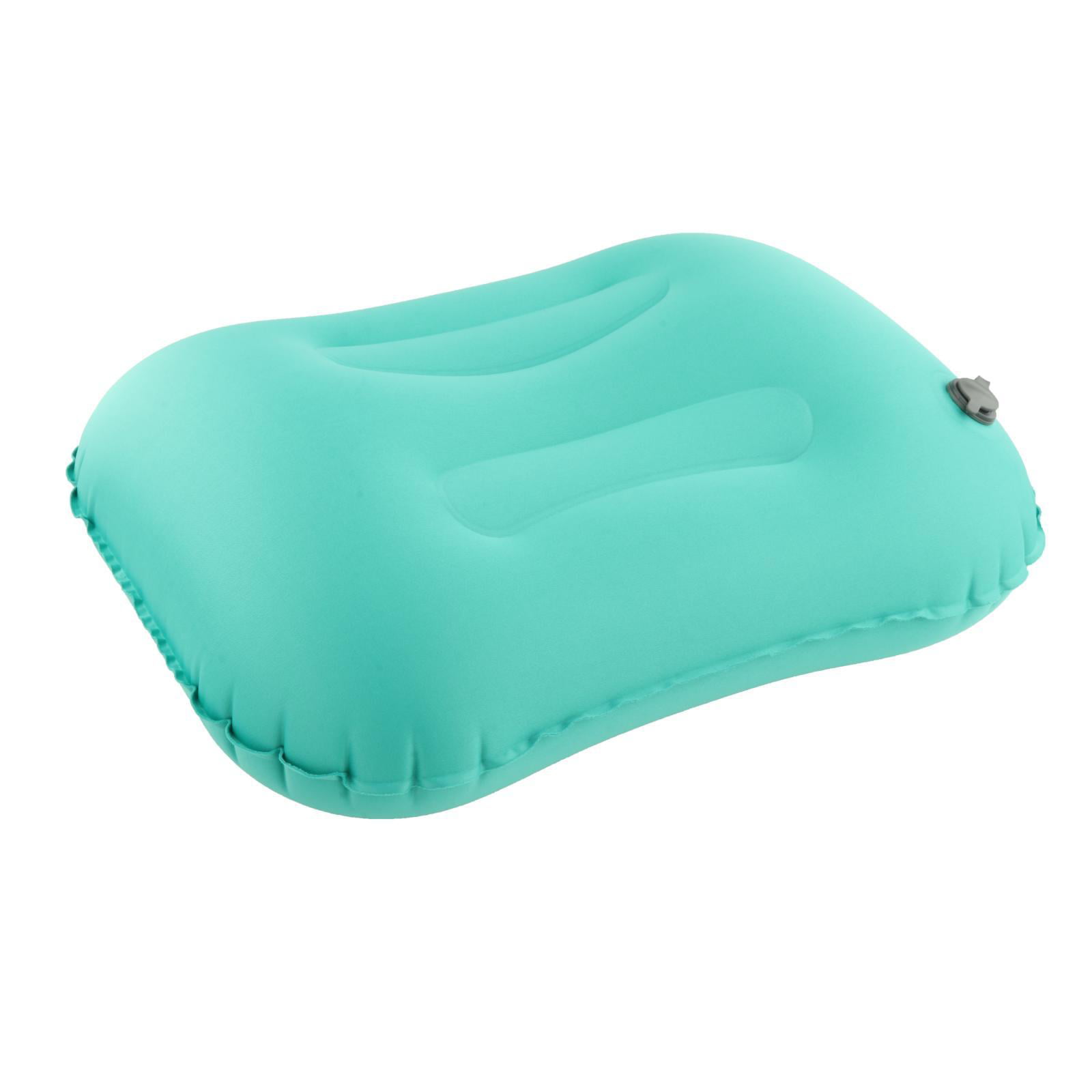 Air Inflatable Pillow Blow Up Neck Rest Soft Cushion Plane Camping Travel TPU 