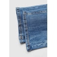 thumbnail image 2 of Women's Medium Wash Distressed Bootcut Jeans, Low Rise Slim Fit Western Denim Pants, 2 of 6