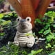 thumbnail image 3 of Linda estatua de cerámica para mascotas de té, estatua hecha a mano, decoración de escritorio para sala de estar, regalo para salón de té, 3 of 3