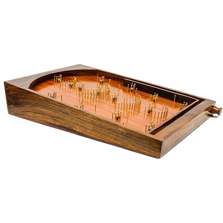 Nagina International Bagatelle Pinball Game on Traditional Wooden Craft Table | Gifts and Exclusive Games (Large).