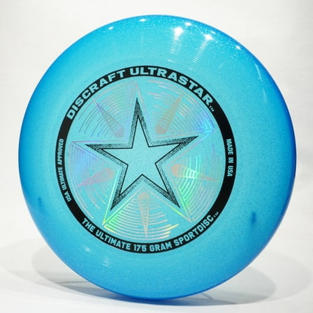 Discraft UltraStar Sportdisc 175g Stock Blue Sparkle Ultimate Frisbee Sport Flying Disc