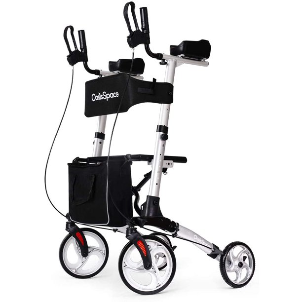 OasisSpace Lightweight Armest Rollator Walker Stand Up Walker Tall