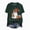 Dark Green, variant on TOWED22 Women Fall Halloween Shirt Novelty Spooky Coffee Print Graphic Tees Pumpkin Thanksgiving Tops(White,L)
