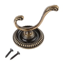 5Pcs Antique Door Hanger Zinc Alloy Coat Wall Hooks with Screws 5.4cm