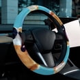 thumbnail image 6 of Corgi 14.5 Inch Printing PVC Leather Steering Wheel Cover Auto Accessories, 6 of 6