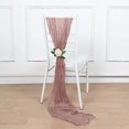 thumbnail image 4 of Balsa Circle 5 Dusty Rose Gauze Cheesecloth Cotton Chair Sashes Wedding Party Events Reception Decorations Supplies, 4 of 7