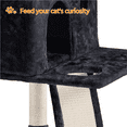 thumbnail image 3 of Yaheetech 76-inch Cat Tree Cat Tower with Condos, Black, 3 of 8