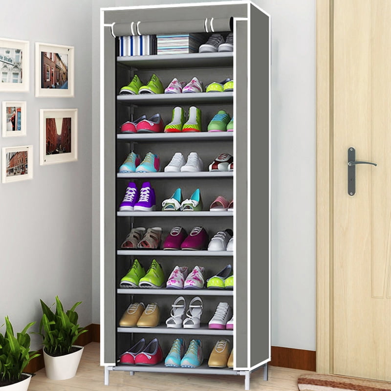 89 White Giant supermarket shoe rack for Girls