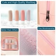 thumbnail image 6 of Travel Bottles for Toiletries with Cute Washbag,Tsa approved Leak Proof Travel Bottles 3oz,Travel Size Toiletry for Shampoo and Conditioner Bottles,Silicone Travel Accessories-Apricot, 6 of 6