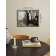 thumbnail image 5 of Drsoum Vintage Countrysid and Rivulet Wall Art Classic Retro Summer Idyll Village Landscape Rustic Wall Prints Farmhouse Kitchen Bathroom Office Decor 8x10in Natural Framed, 5 of 5