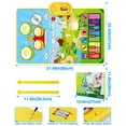 thumbnail image 6 of Vanmor Musical Mat for Kids, Musical Toys Child Floor Piano Keyboard and Drum Mat Carpet with 2 Sticks, Animal Blanket Touch Play Mat Pads , Christmas Birthday Gifts for Girls Boys, 6 of 8