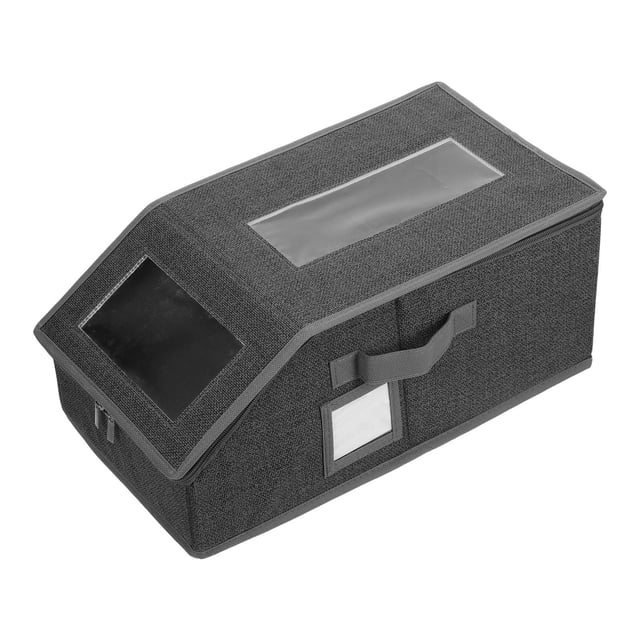 KAKOWELY 2Ud Plegable Para Sombreros Con Asa Y Ventana Clara Para Closet O Viaje