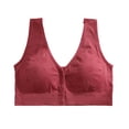 thumbnail image 3 of Women's Wireless Front Closure Breathable Sports Bra, Adjustable Straps Wide Straps for Yoga Gym Workout, Comfortable, 3 of 7