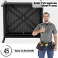 thumbnail image 4 of Costway 4 PCS Patio Rattan Furniture Set Cushioned Sofa Armrest Garden Black, 4 of 9