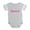Heather Gray, variant on CafePress - Genius_Pink - Cute Infant Baby Football Bodysuit