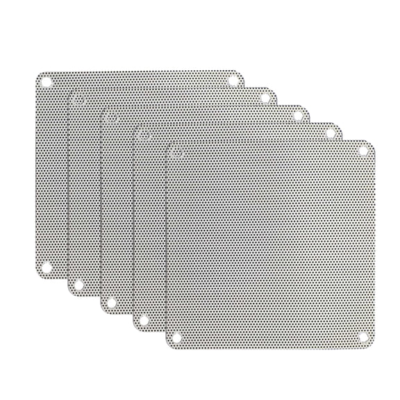 lixuesong 5PCS 80mm 90mm 120mm 140mm Cuttable White PVC PC Fan Filter for Case Computer Cooling Cove