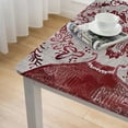 thumbnail image 5 of WYYP Flowers, Art Nouveau, Embroidered Square Tablecloth with Elastic Edge 100% Polyester Fiber 36*36, 5 of 8