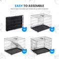 thumbnail image 2 of Jaula para perros Simple Deluxe de 60 cm con una sola puerta y bandeja de plástico, 2 of 7